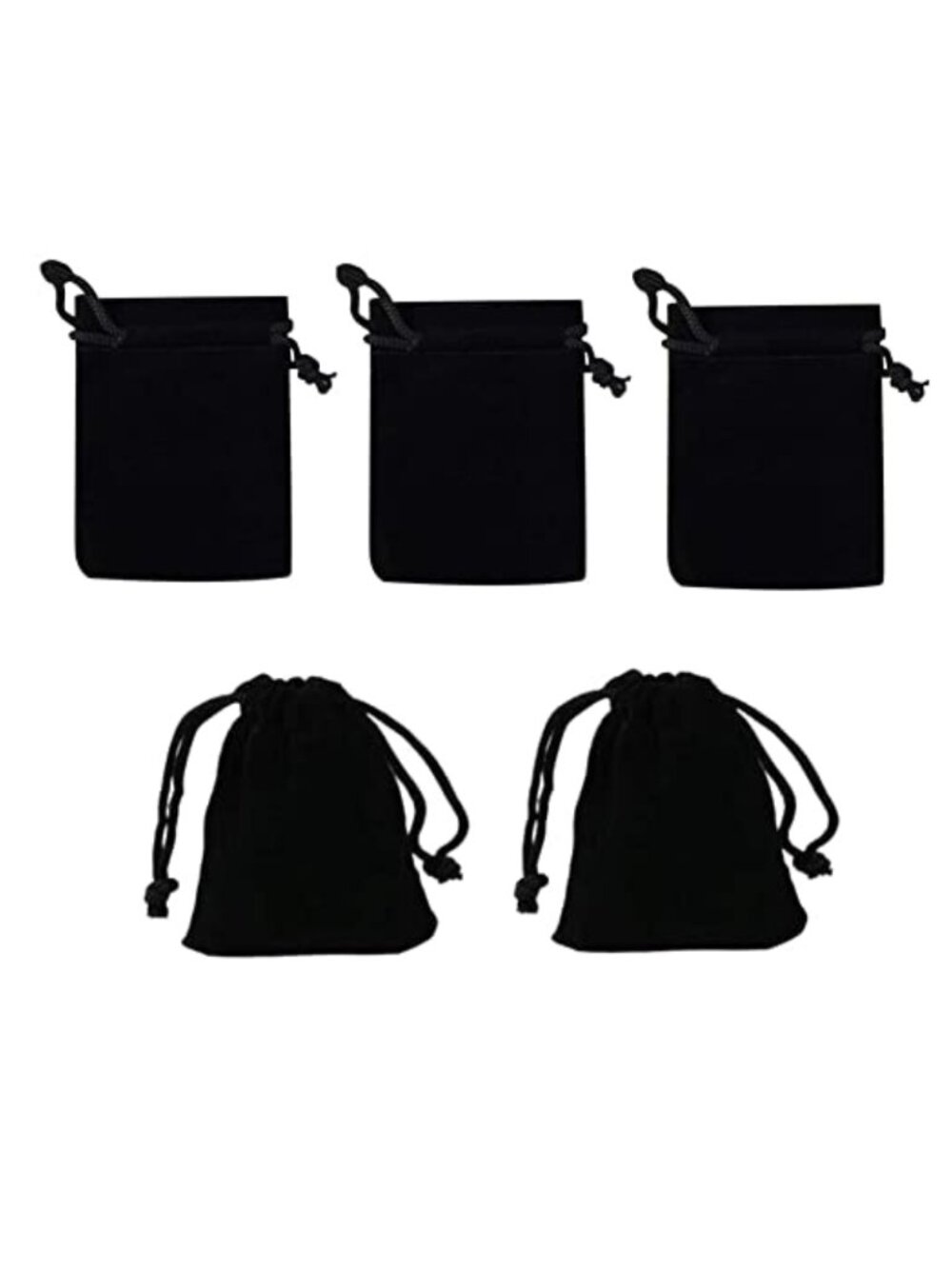 Velvet Drawstring Pouches 30 Pack Small Jewelry Gift Bags 5x7cm